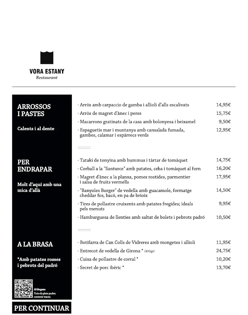 Menu_Restaurant Vora Estany, la millor posta de sol de Banyoles_Banyoles_image_2