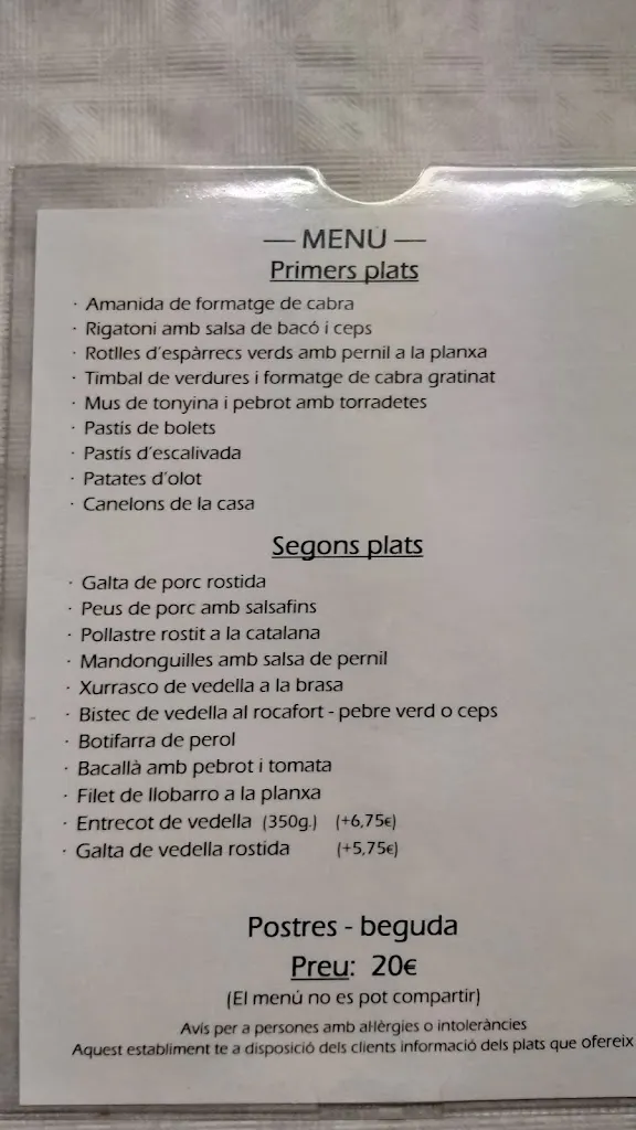 Menu_Restaurant Taverna Can Bernat_Banyoles_image_3