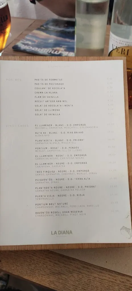 Menu_Restaurant La Diana_Banyoles_image_1