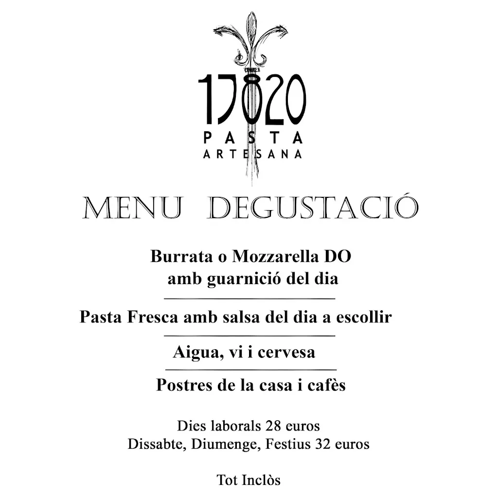 Menu_17820 Pasta Artesana_Banyoles_image_1