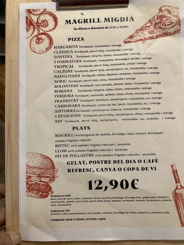 Menu_Can Magrill | Pizzeria, Restaurant i Cafeteria a Banyoles – Des de 1898_Banyoles_image_4