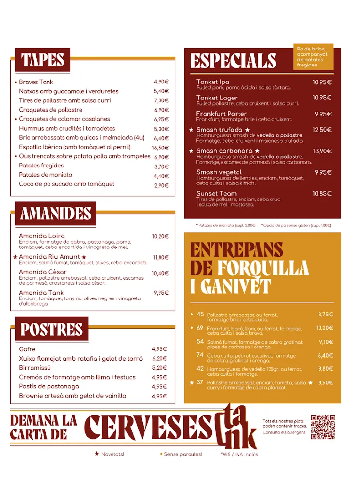 Menu_Tank, la birra i els entrepans de Banyoles_Banyoles_image_1