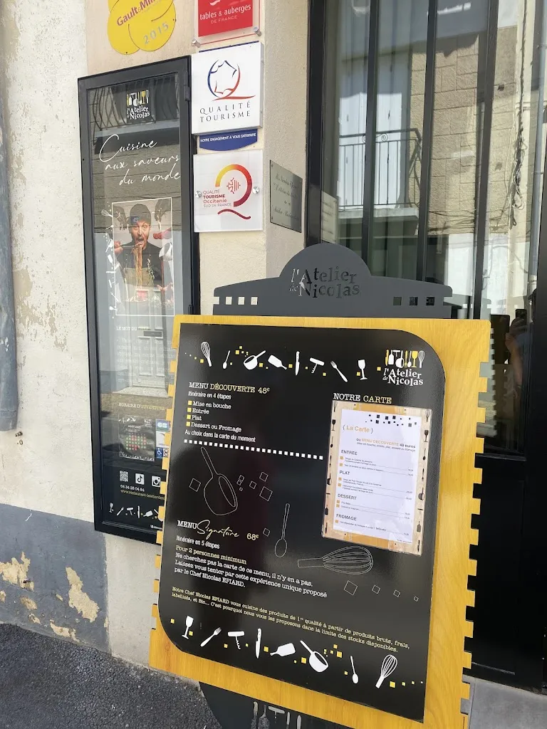 Menu_Restaurant l'Atelier de Nicolas_Aigües_immagine_3
