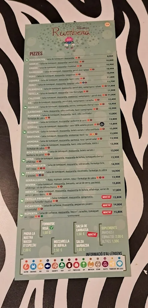 Menu_Pizzeria Rumbera_Banyoles_image_2