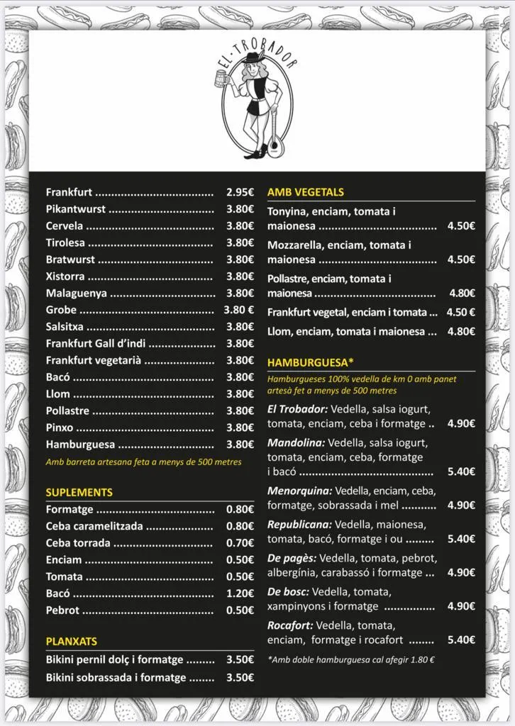 Menu_El Trobador Salsitxeria-Hamburgueseria-Creperia_Banyoles_image_1