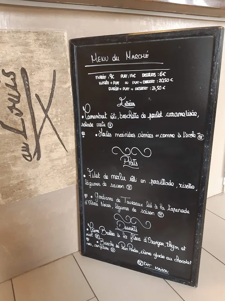 Menu_Restaurant Au Louis IX - Restaurant Aigues-Mortes_Aigües_image_4