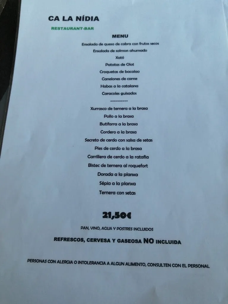 Menu_Ca La Nídia | Besalú_Besalú_immagine_4