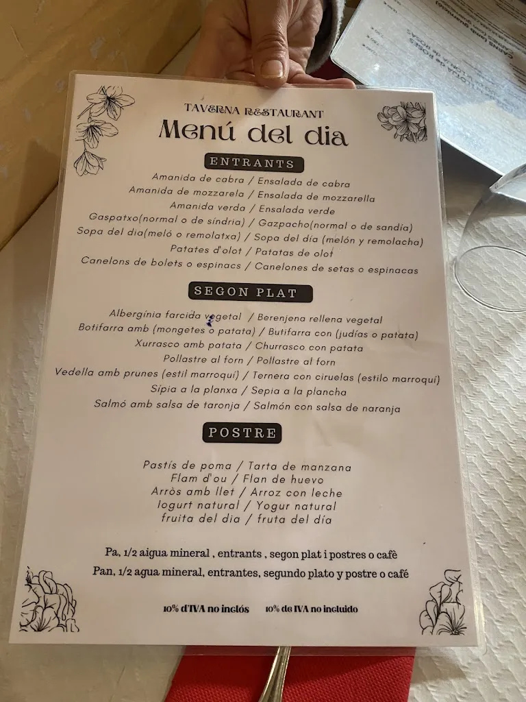 Menu_Taberna restaurante_Besalú_immagine_3