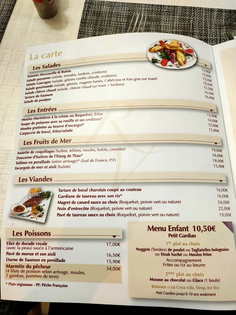 Menu_Restaurant Des Voyageurs_Aigües_image_4