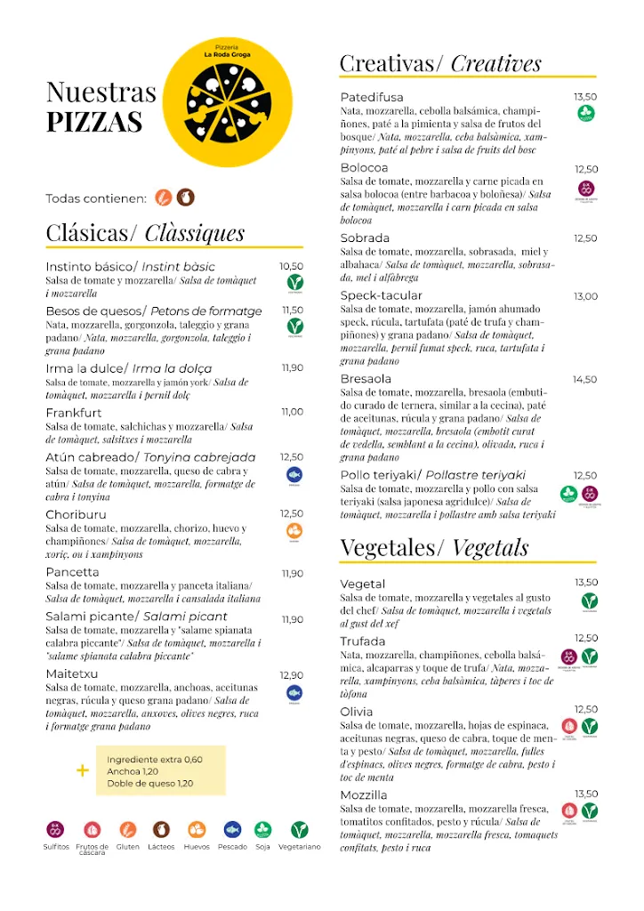 Menu_Pizzeria La Roda Groga_Besalú_immagine_2