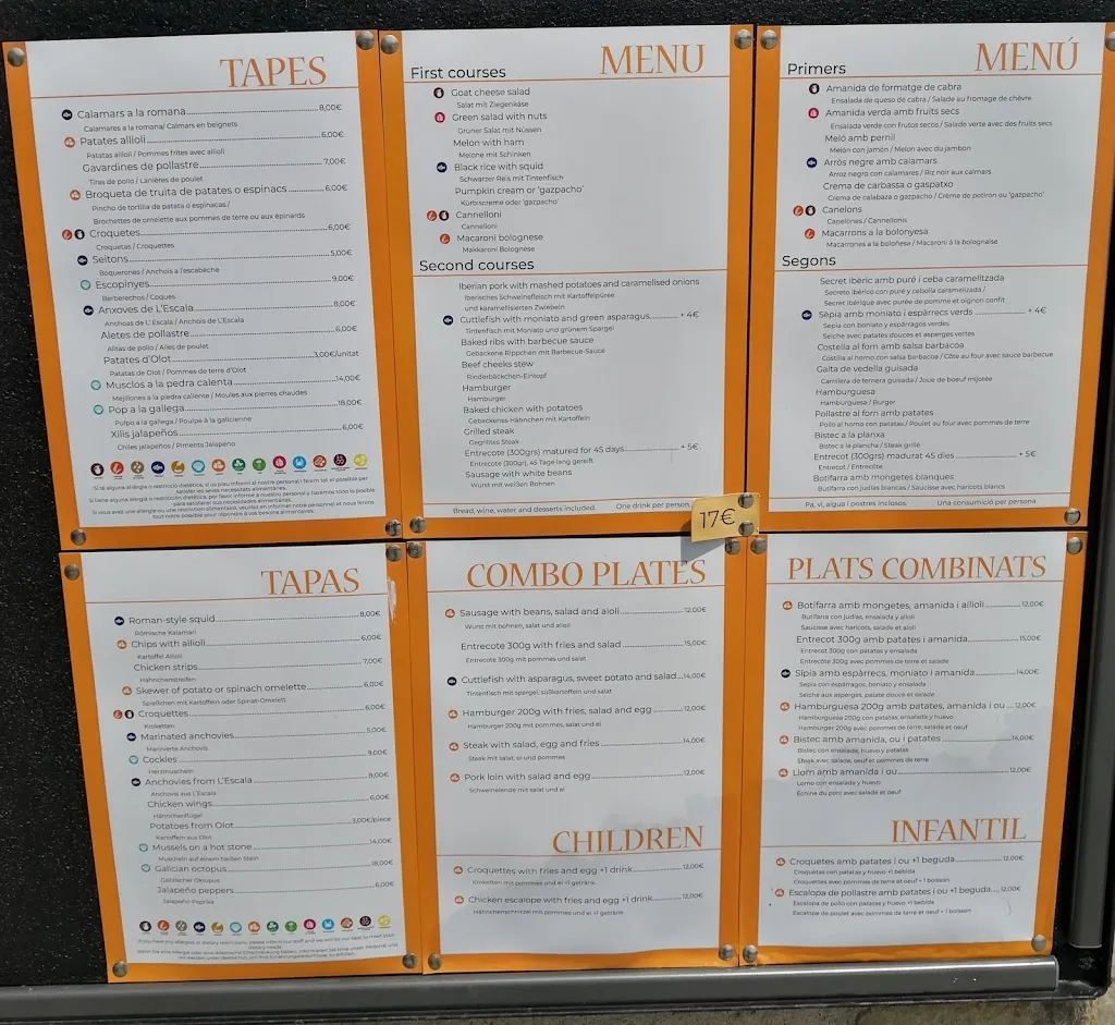 Menu_Bar Restaurant El Sol_Besalú_image_1