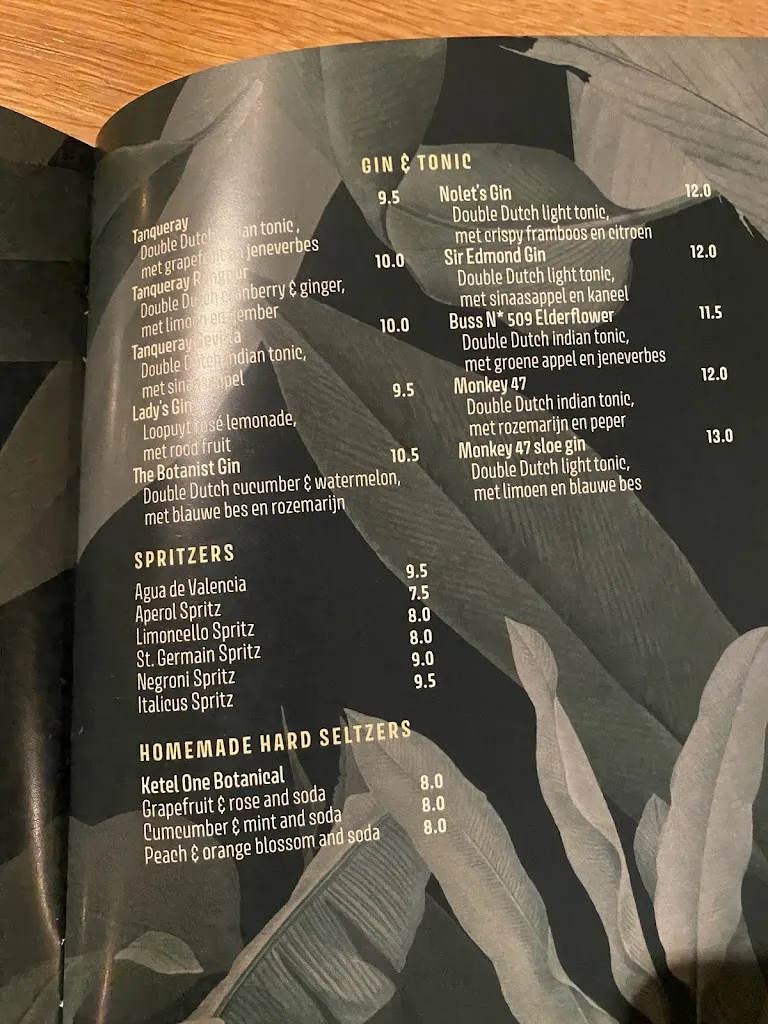 Menu_De Botanist - Bar & Kitchen_Breda_image_4