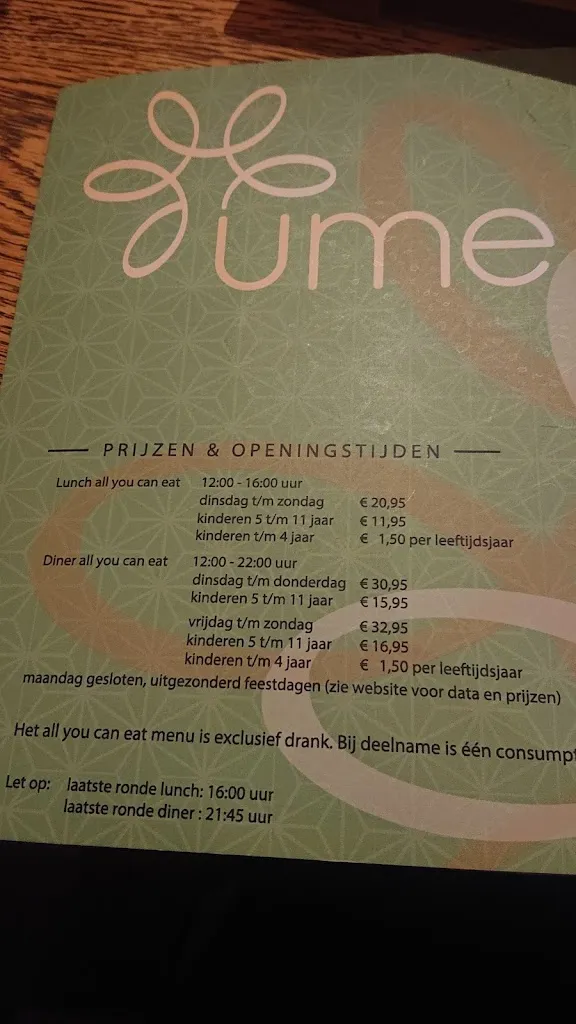 Menu_Restaurant Ume Breda_Breda_image_3