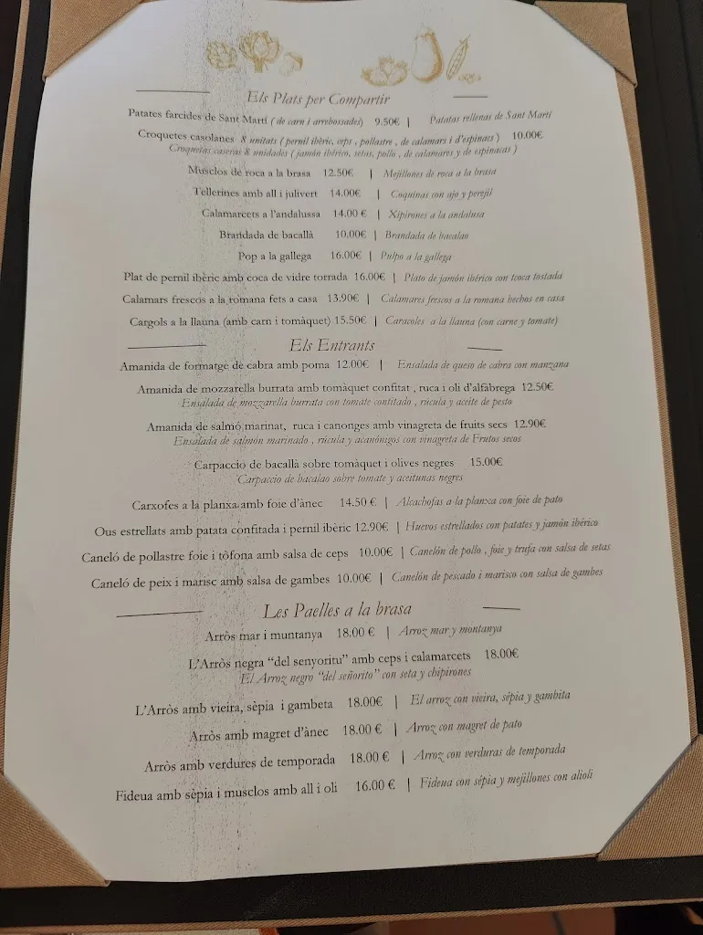 Menu_Restaurant Sant Martí_Bordils_immagine_3