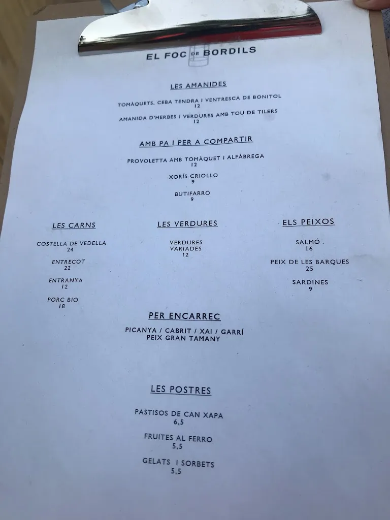 Menu_El Foc de Bordils_Bordils_image_1