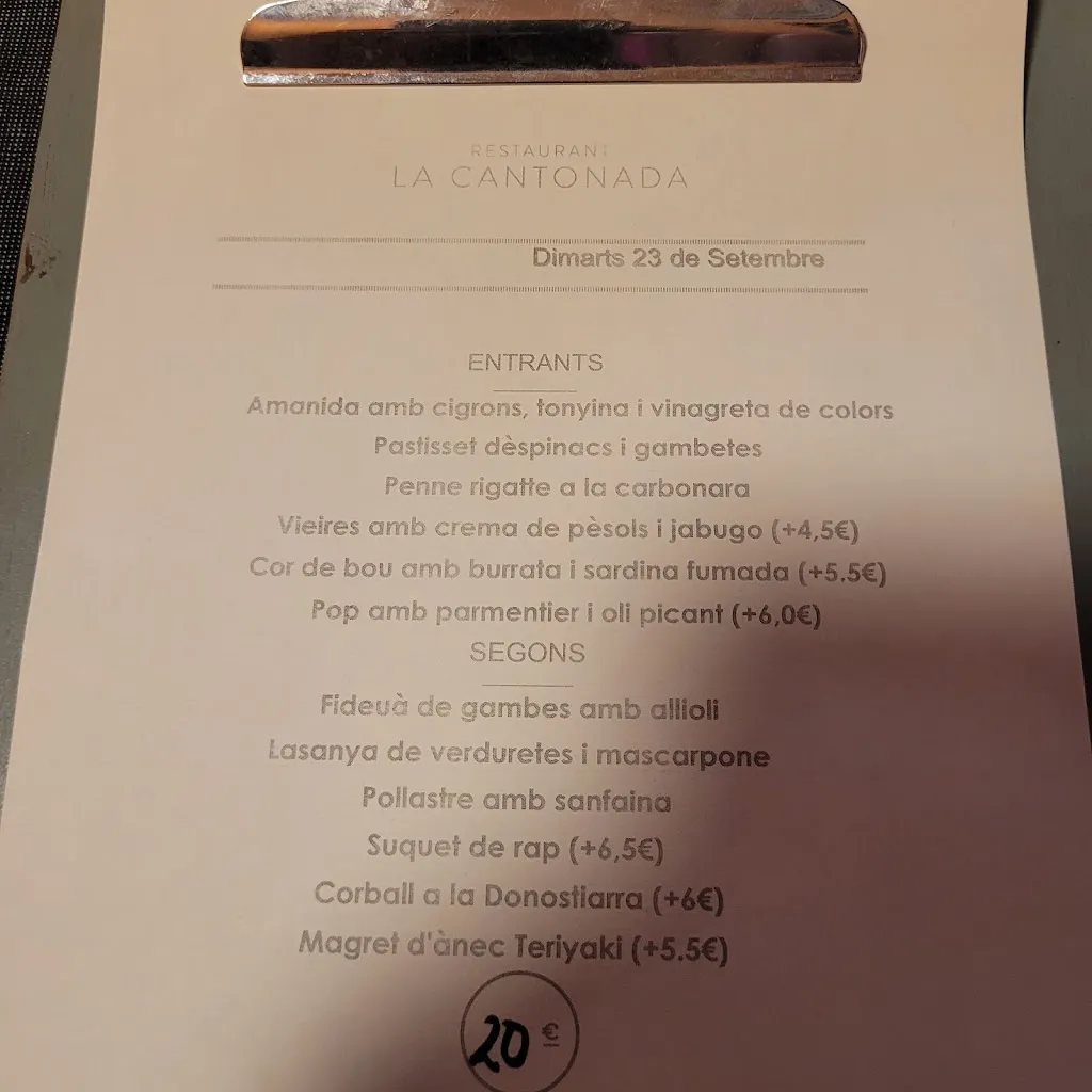 Menu_Restaurant La Cantonada_Bisbal dEmpordà La_image_1
