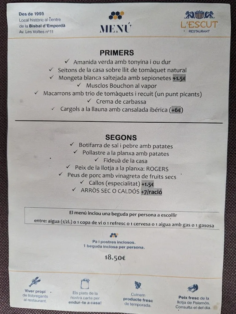 Menu_Restaurant L'Escut Cuina mediterrània_Bisbal dEmpordà La_image_1