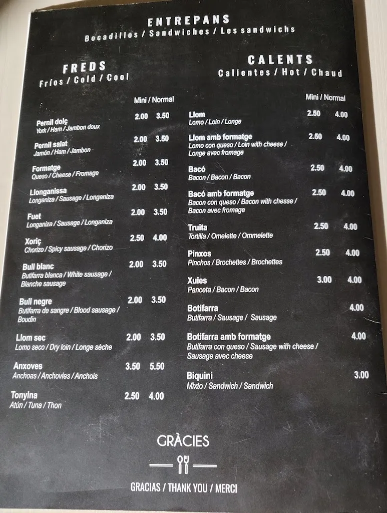 Menu_BAR CAN QUIM de la yoli_Bisbal dEmpordà La_image_2