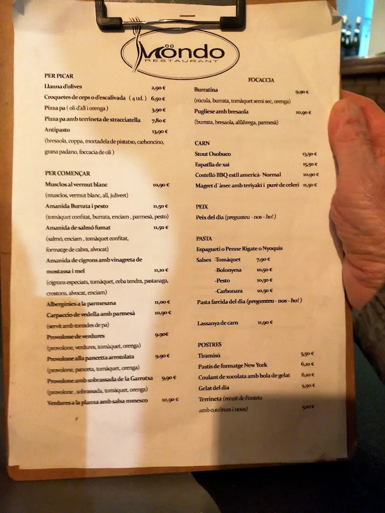 Menü_Restaurant Mondo_Bisbal dEmpordà La_Bild_3