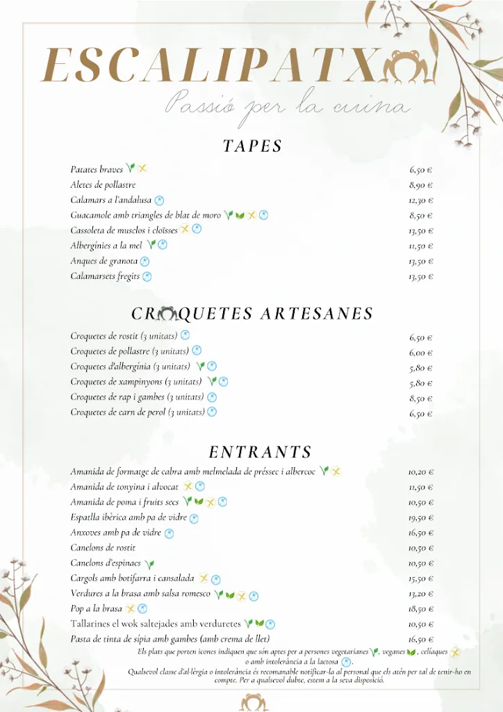 Menu_Escalipatxo_Bisbal dEmpordà La_image_1