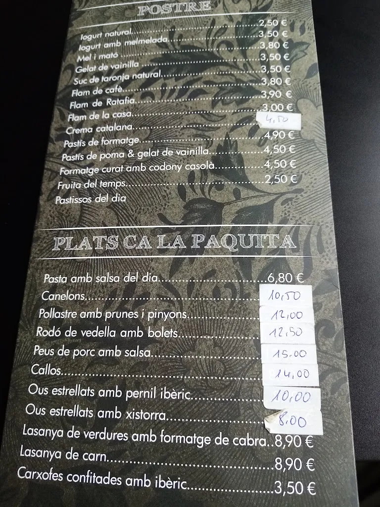 Menu_Ca La Paquita_Campdevànol_image_4