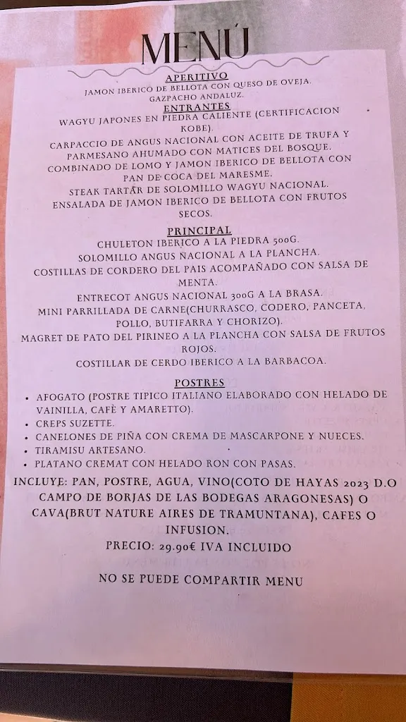 Menu_Bar Restaurante EL LLAC DEL CIGNE_Caldes de Malavella_image_2