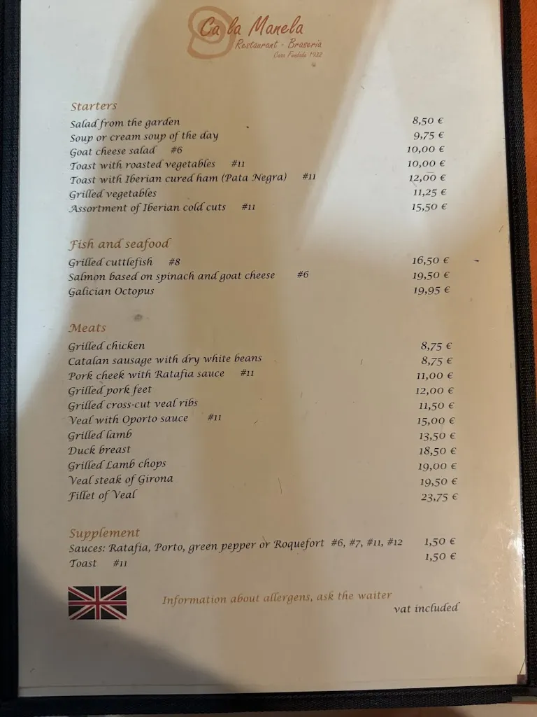 Menu_Restaurant Ca la Manela_Caldes de Malavella_image_4