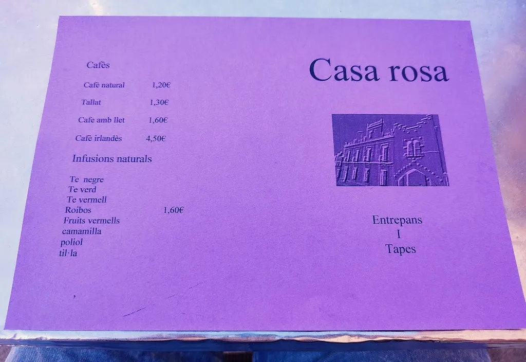Menu_Bar Casa Rosa_Caldes de Malavella_image_2