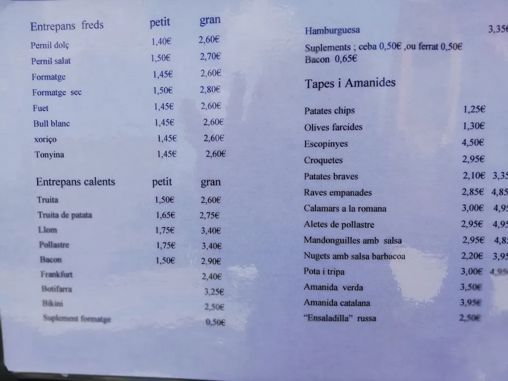 Menu_Bar Casa Rosa_Caldes de Malavella_image_3