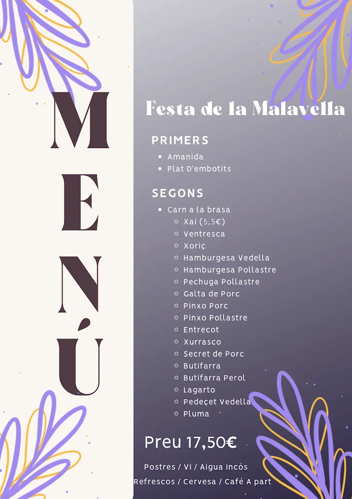 Menu_Bar Grill Trévol_Caldes de Malavella_image_1