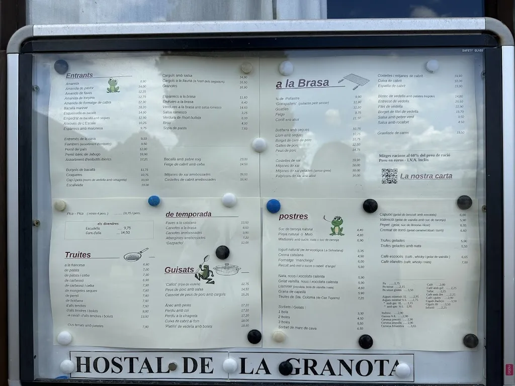 Menu_Restaurant Hostal de la Granota_Caldes de Malavella_image_2