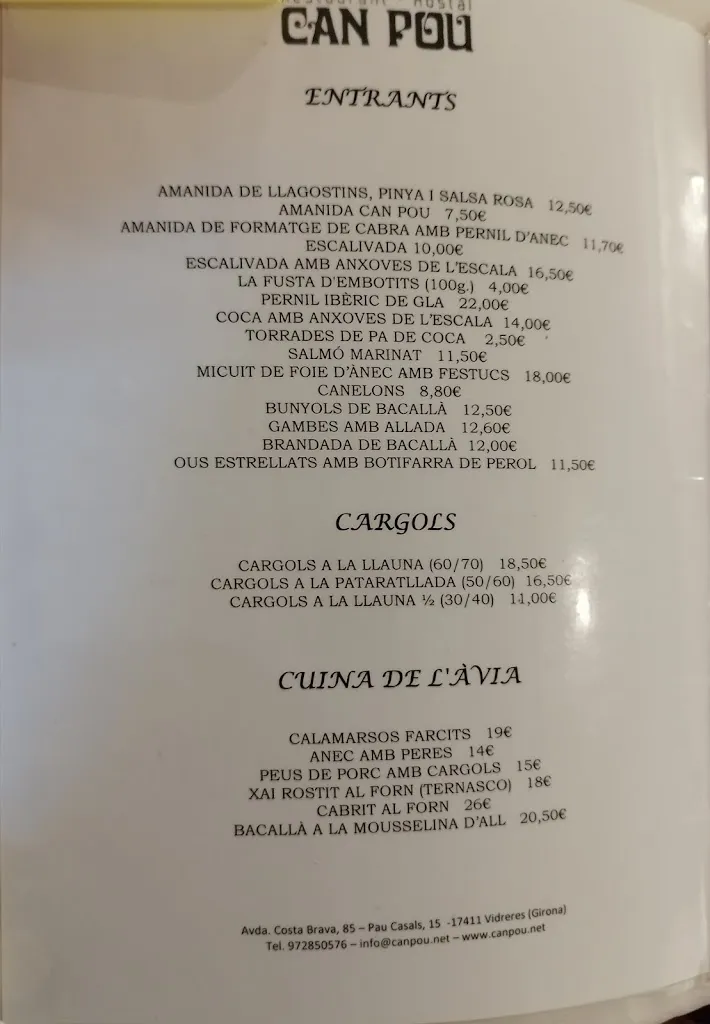 Menu_Can Pou Restaurant - Hostal_Caldes de Malavella_image_3