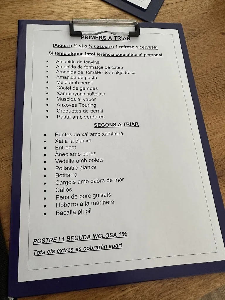 Menu_Restaurant touring_Caldes de Malavella_image_2