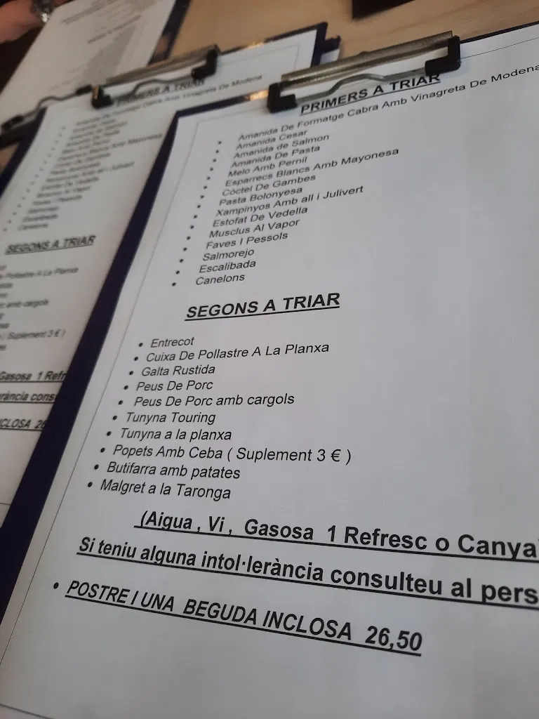 Menu_Restaurant touring_Caldes de Malavella_image_4