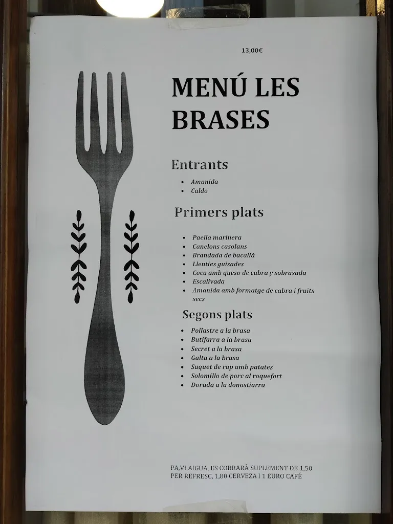 Menu_Restaurant Les Brases_Blanes_image_3