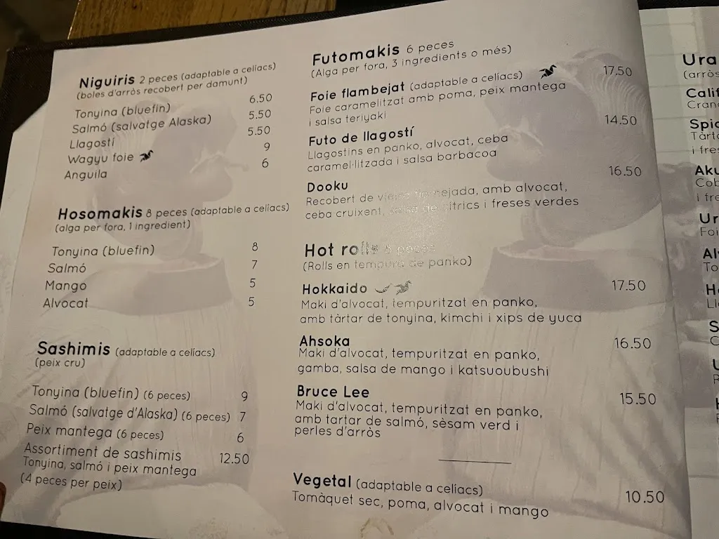 Menu_Akuma Sushi Restaurant_Blanes_immagine_2