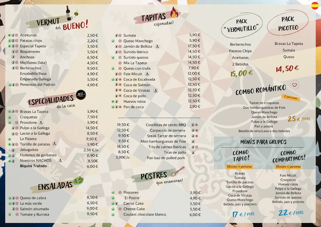 Menü_La Tapeta_Blanes_Bild_1