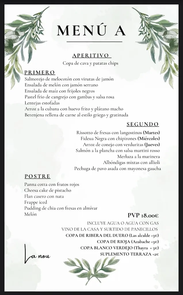 Menu_Restaurant Cafè La Nou_Blanes_image_2