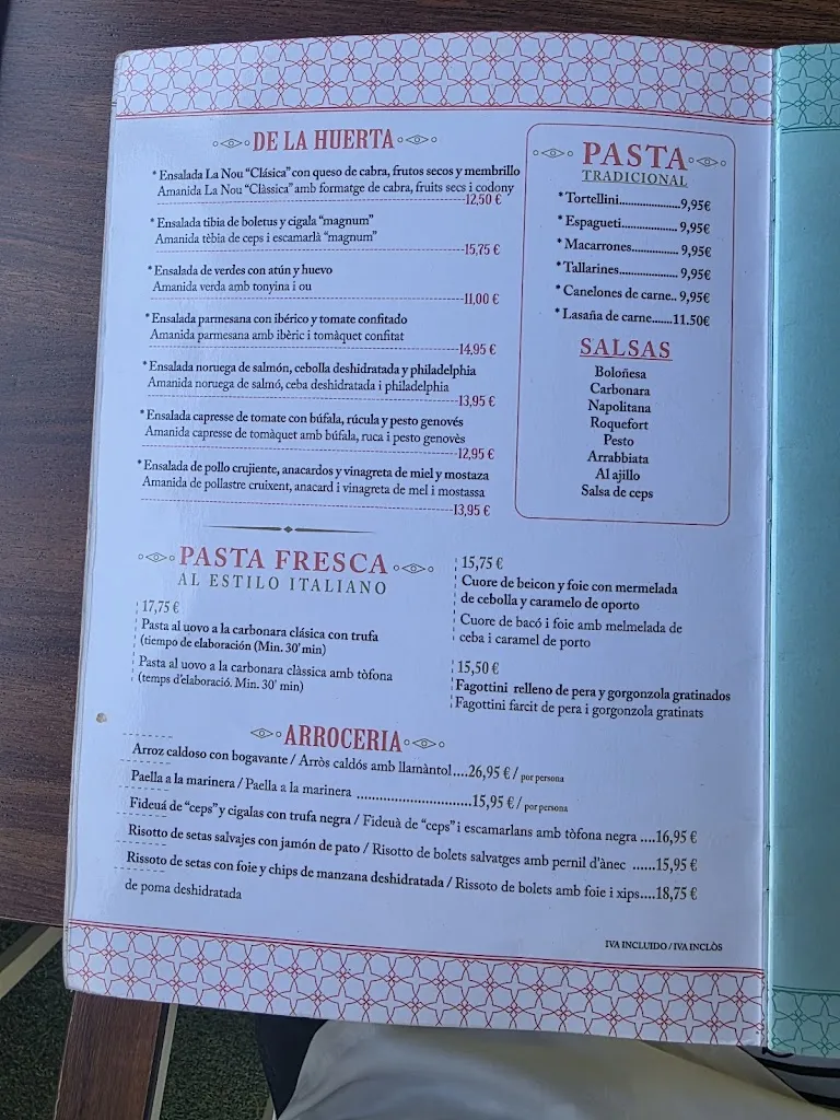 Menu_Restaurant Cafè La Nou_Blanes_image_3