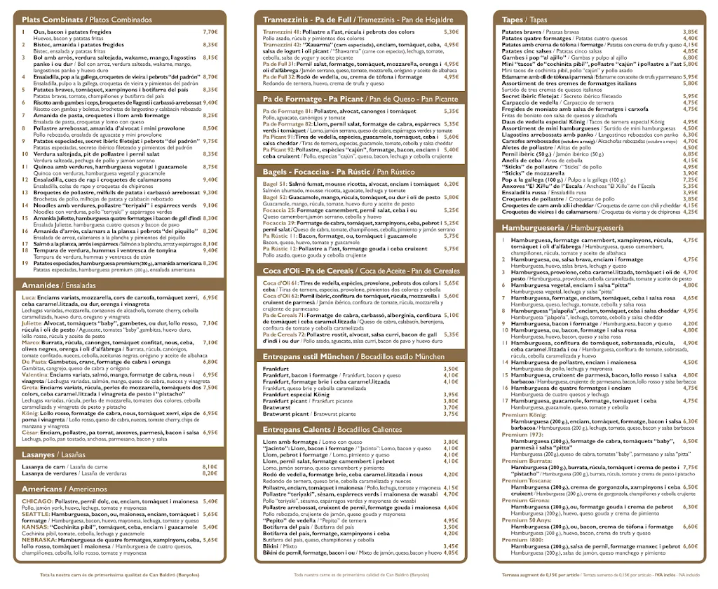 Menu_König Blanes_Blanes_immagine_1