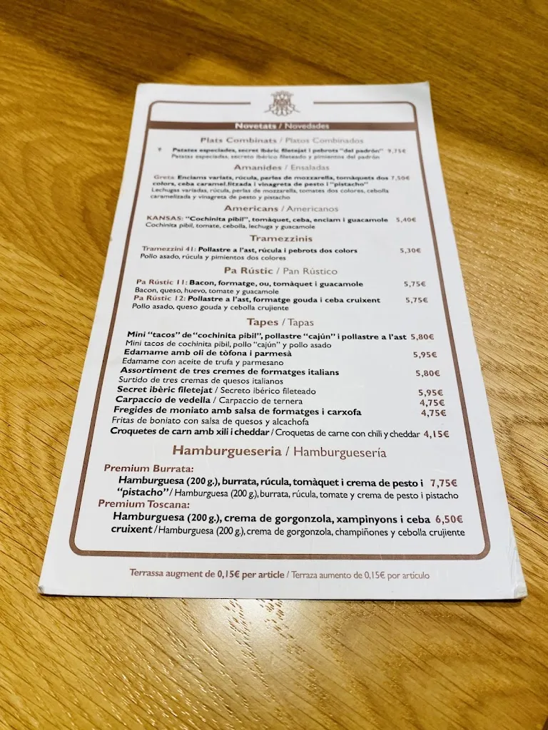 Menu_König Blanes_Blanes_immagine_2