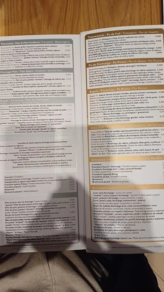 Menu_König Blanes_Blanes_immagine_4