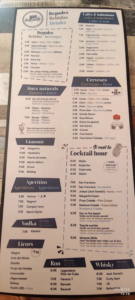 Menu_La Caseta Blanes_Blanes_image_4