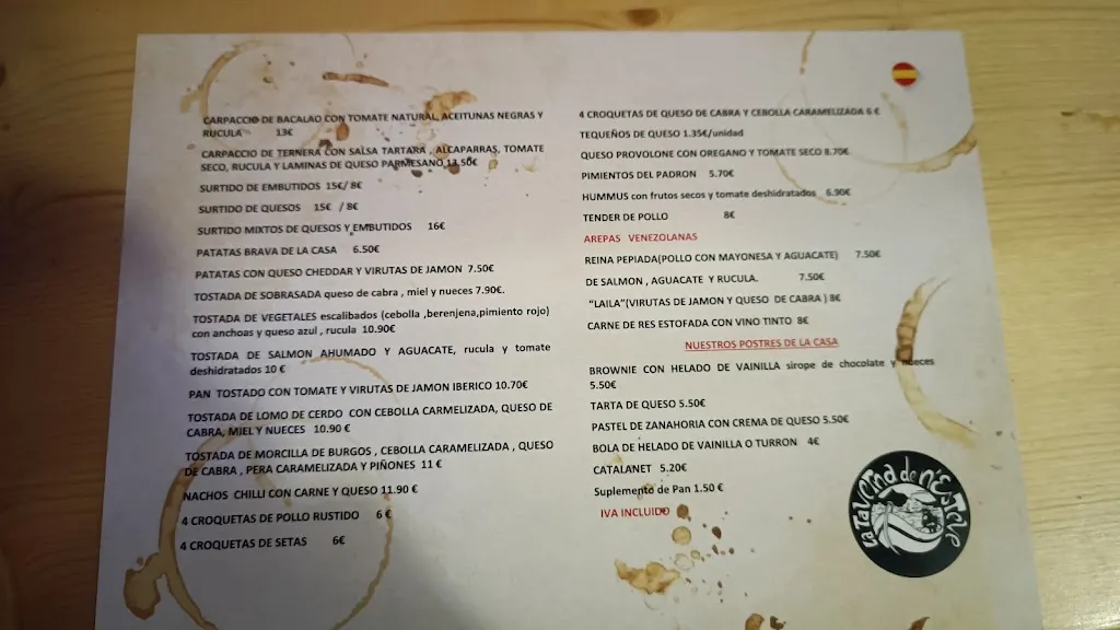 Menu_La Taverna de n'Esteve_Blanes_image_4