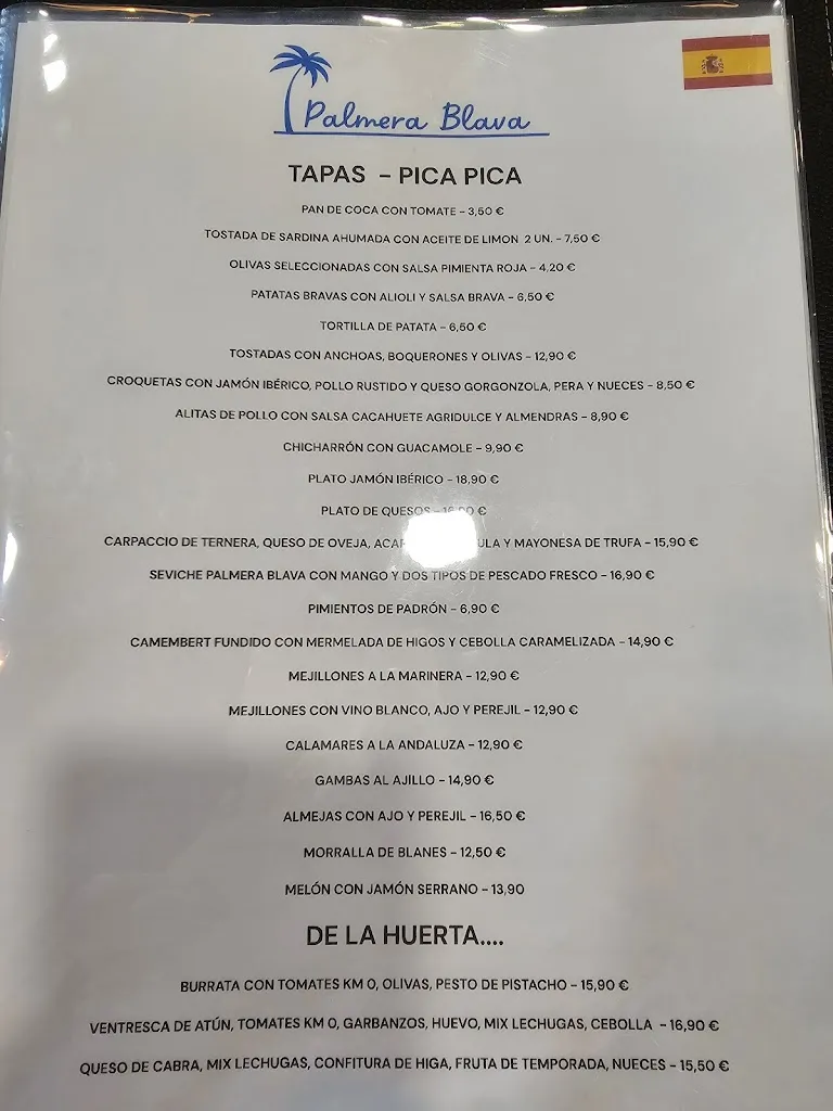 Menu_Palmera Blava_Blanes_image_1