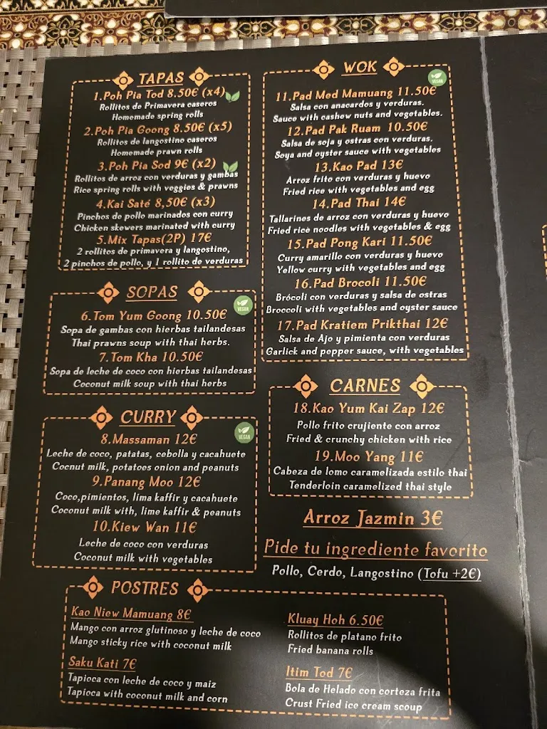 Menu_Koh Phuket Thai Bar & Restaurant_Blanes_image_3