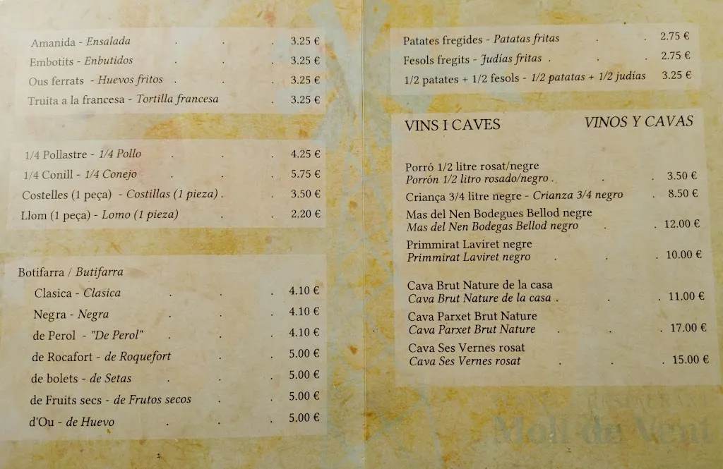 Menu_Restaurant Molí de Vent_Blanes_image_1