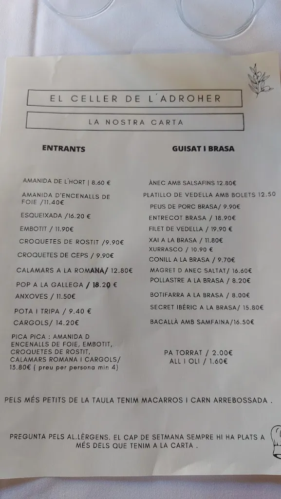 Menu_El Celler de l'Adroher_Canet dAdri_image_1