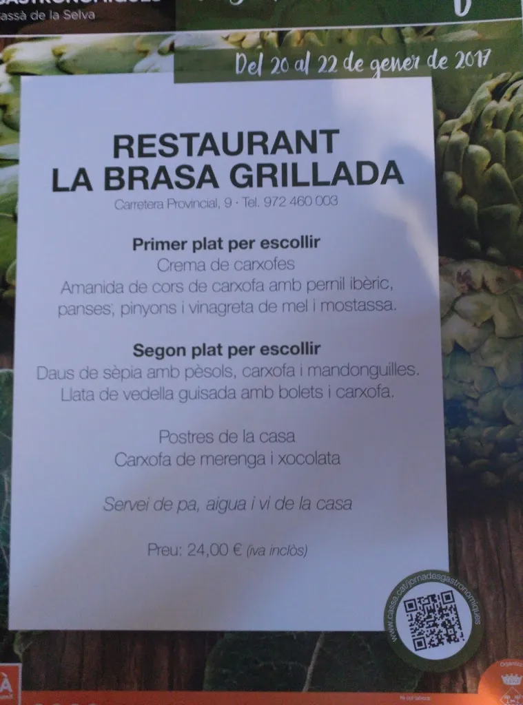 Menu_Restaurant la Brasa Grillada_Cassà de la Selva_image_1