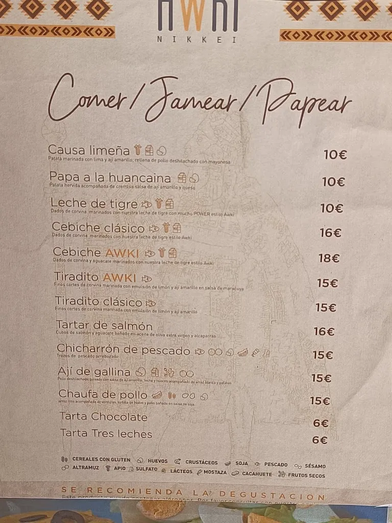 Menu_Awki Nikkei - Restaurante Peruano_Calonge_image_2